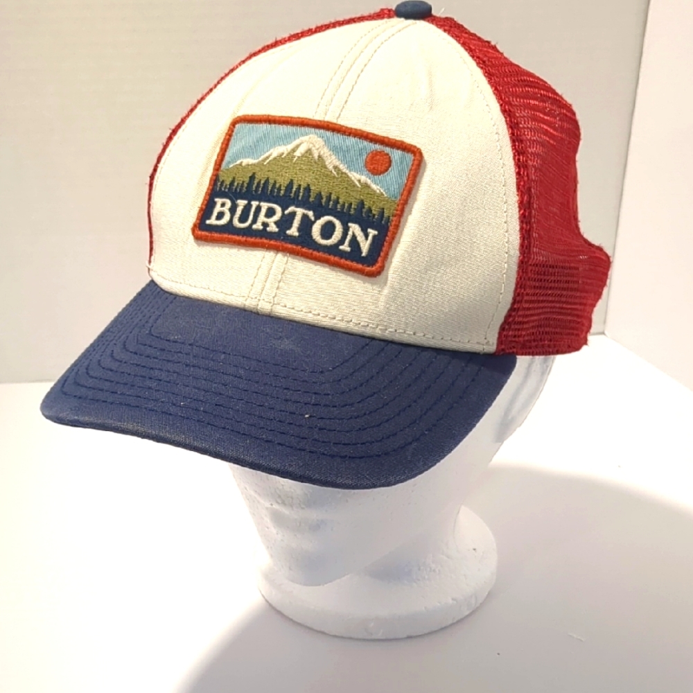 Burton Red and Blue Trucker Hat